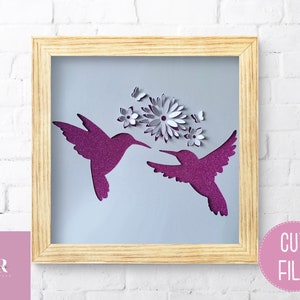 SVG: ‘pop up’/ 3D Hummingbird. Paper cutting. Hummingbird cut file. Flower pop ups. Hummingbird svg. Pop up flowers. Pop up SVG. 3D SVG.