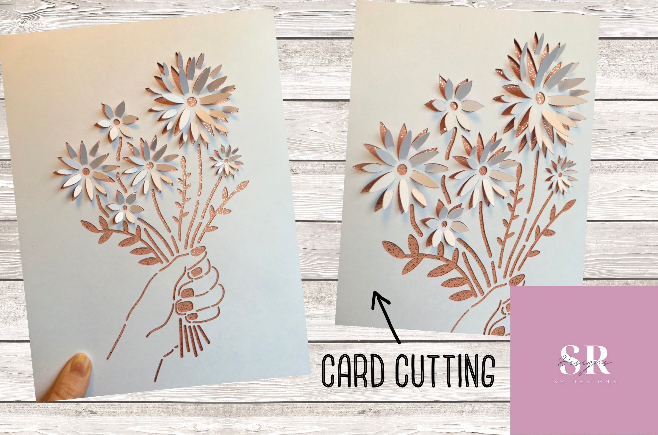 SVG: 3D Flower Bouquet. Digital Download. Paper Cutting. 3d - Etsy UK