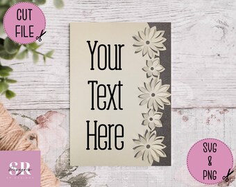 SVG: ‘pop up’/ 3D Floral card blank. Celebracja. Karta svg. Pop up flowers. Kwiaty 3d. Pop up SVG. Karta 3D svg. Pusta karta svg. Karta Cricut