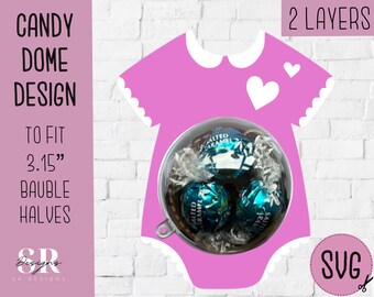 Baby shower candy dome svg. Chocolate holder svg. baby shower candy holder. candy dome. baby shower party favour