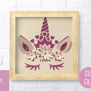 SVG: Couronne de licorne 3D. Licorne svg. Licorne 3D. Pop up licorne svg. Licorne d’anniversaire. Fichier de coupe licorne. Couronne pop-up. Fleurs 3D. SVG. Papouasie-Nouvelle-Guinée