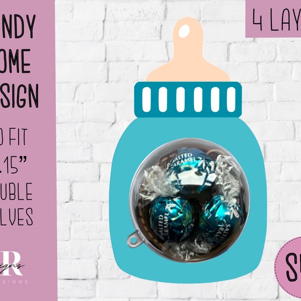 Baby shower candy dome svg. Chocolate holder svg. baby shower candy holder. candy dome. baby shower party favour