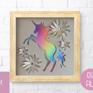SVG: ‘pop up’/ 3D Unicorn. Unicorn svg. 3d unicorn. Pop up unicorn svg. Unicorn cut file. Pop up flowers. 3d flowers.SVG,png.