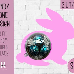 Easter bunny candy dome svg. Chocolate holder svg. bunny candy holder. Easter candy dome. bunny candy dome. Easter candy holder svg
