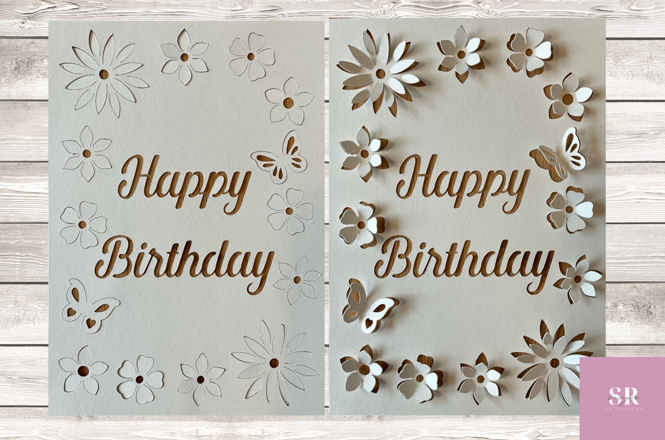 CYNNXIA Pop Up Flower Card 3D Birthday Butterfly Card Daisy Flower