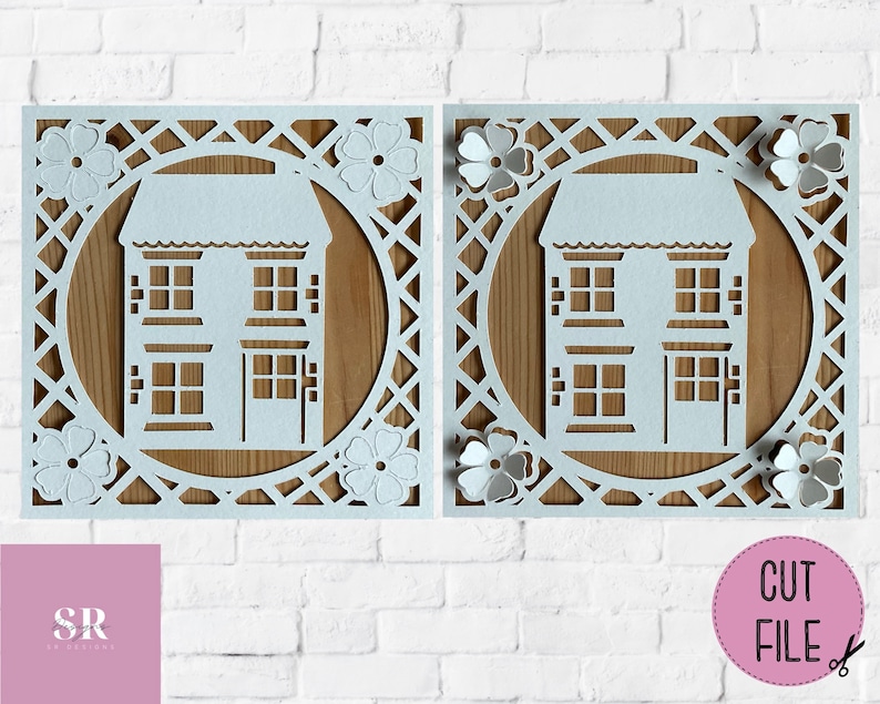 SVG: pop Up/ 3D New Home Card. Digital Download. Paper - Etsy