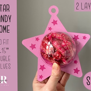Christmas candy dome ornament svg. Chocolate holder svg. Christmas candy holder. Candy holder bundle. Christmas candy holder bundle