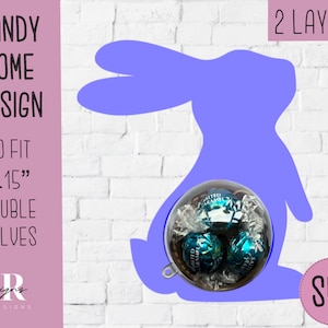 Easter bunny candy dome svg. Chocolate holder svg. bunny candy holder. Easter candy dome. bunny candy dome. Easter candy holder svg