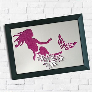 SVG: 3D Meerjungfrau. Digitaler Download. Papierschnitt. Mermaid Schnittdatei. Meerjungfrau SVG. Meerjungfrau Karte. Meerjungfrau Silhouette.