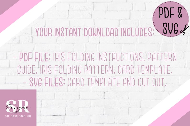 Heart Iris Folding Pattern Template PDF &amp; SVG. Iris Folding - Etsy UK