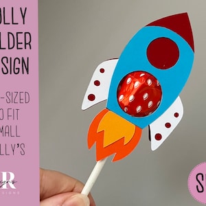 SVG: Raket lolly houder. Lolly houder svg. Raket lolly houder. Sucker houder svg. Jongens lolly houder svg.