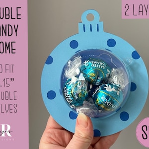 Christmas candy dome ornament svg. Chocolate holder svg. Christmas candy holder. Candy holder bundle. Christmas candy holder bundle