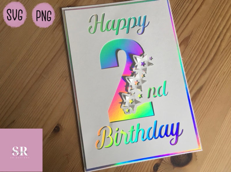 Download SVG: Pop up/ 3D 2. Geburtstagskarte. Nummer pop up. Stern pop | Etsy