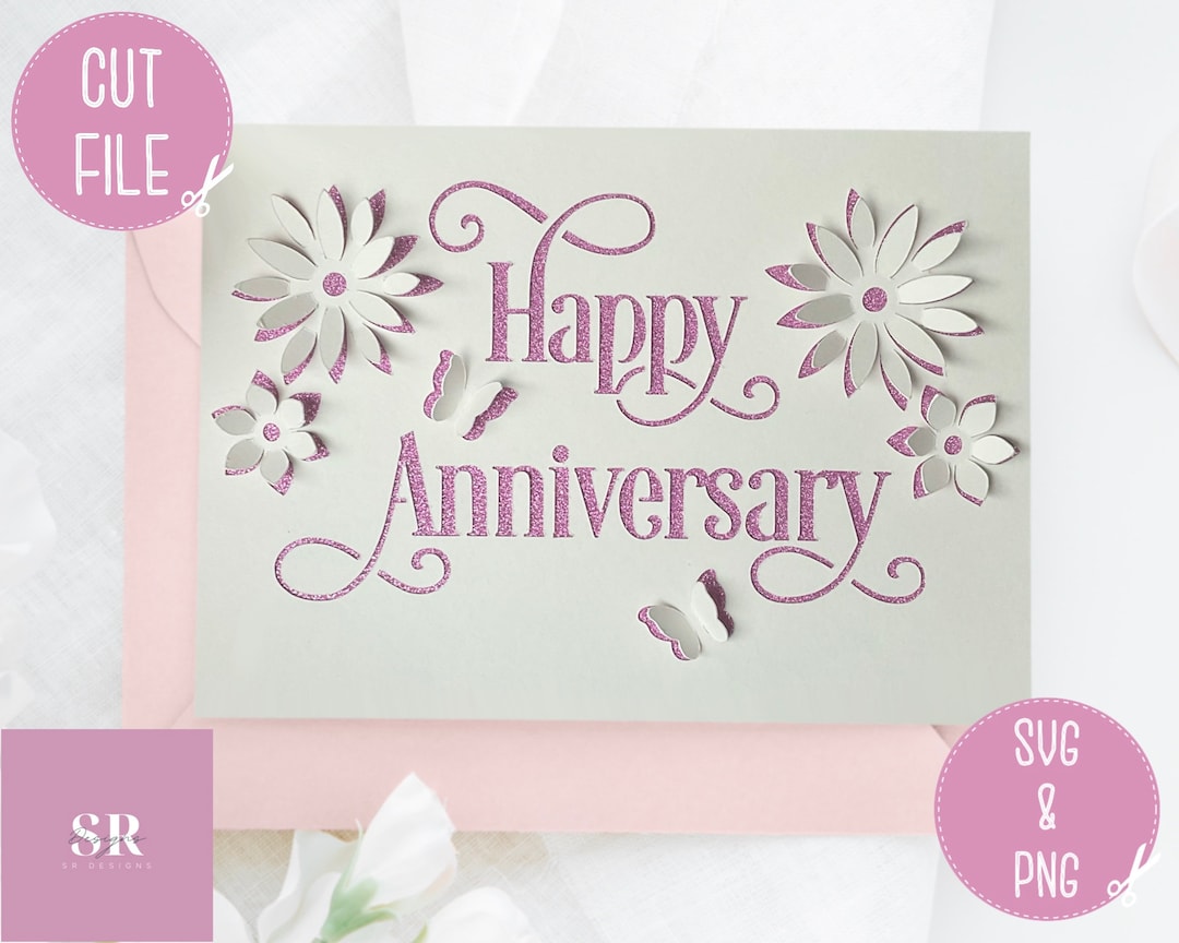 SVG pop Up/ 3D Happy Anniversary Card