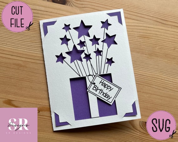 Gift Tag - Kraft Birthday Burst Gift Tag - Kraft Birthday Burst