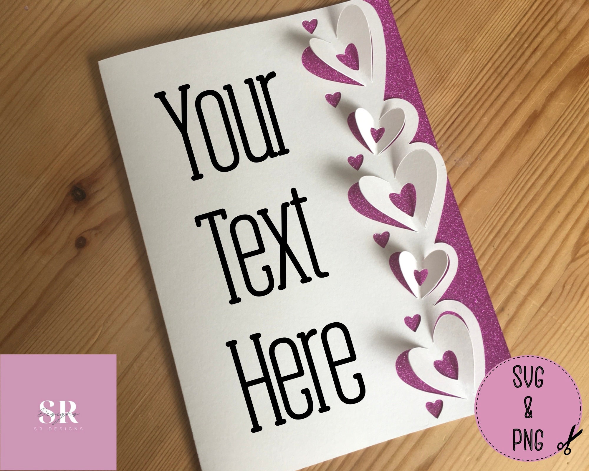 SVG: ‘pop Up’/ 3D Heart Card Blank. Card Svg. Pop up Hearts. Pop up SVG ...