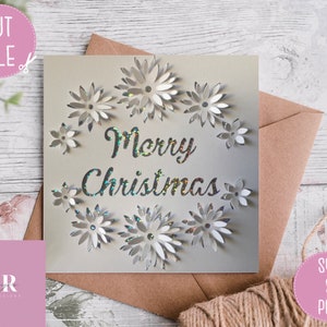 SVG: 3D Christmas card. Merry Christmas. Pop up card. Christmas wreath svg. Cricut card svg. Pop up svg. SVG/PNG/Jpeg/Pdf