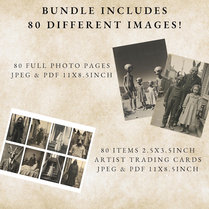 Puede incluir: Un paquete de 80 im&aacute;genes diferentes, que incluye 80 p&aacute;ginas de fotos completas en formato JPEG y PDF, de 27,94 x 21,59 cm. Tambi&eacute;n se incluyen 80 tarjetas de intercambio de artistas, de 6,35 x 8,89 cm, en formato JPEG y PDF.