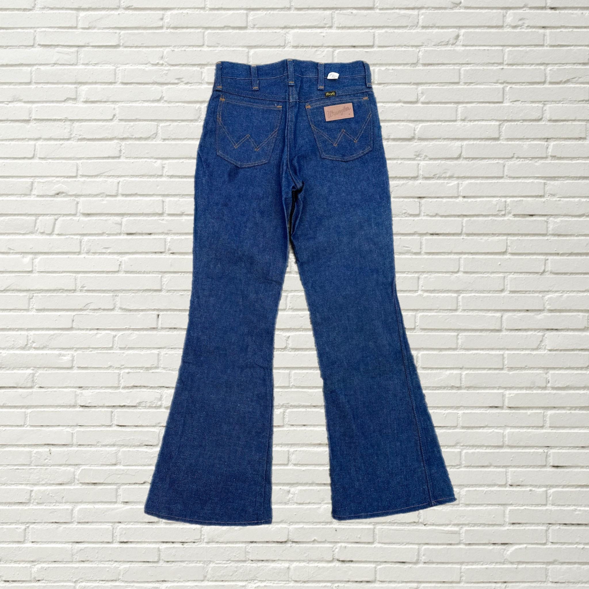 Vintage 70s Wrangler Bell Bottom Jeans - Low Mid Rise Flare
