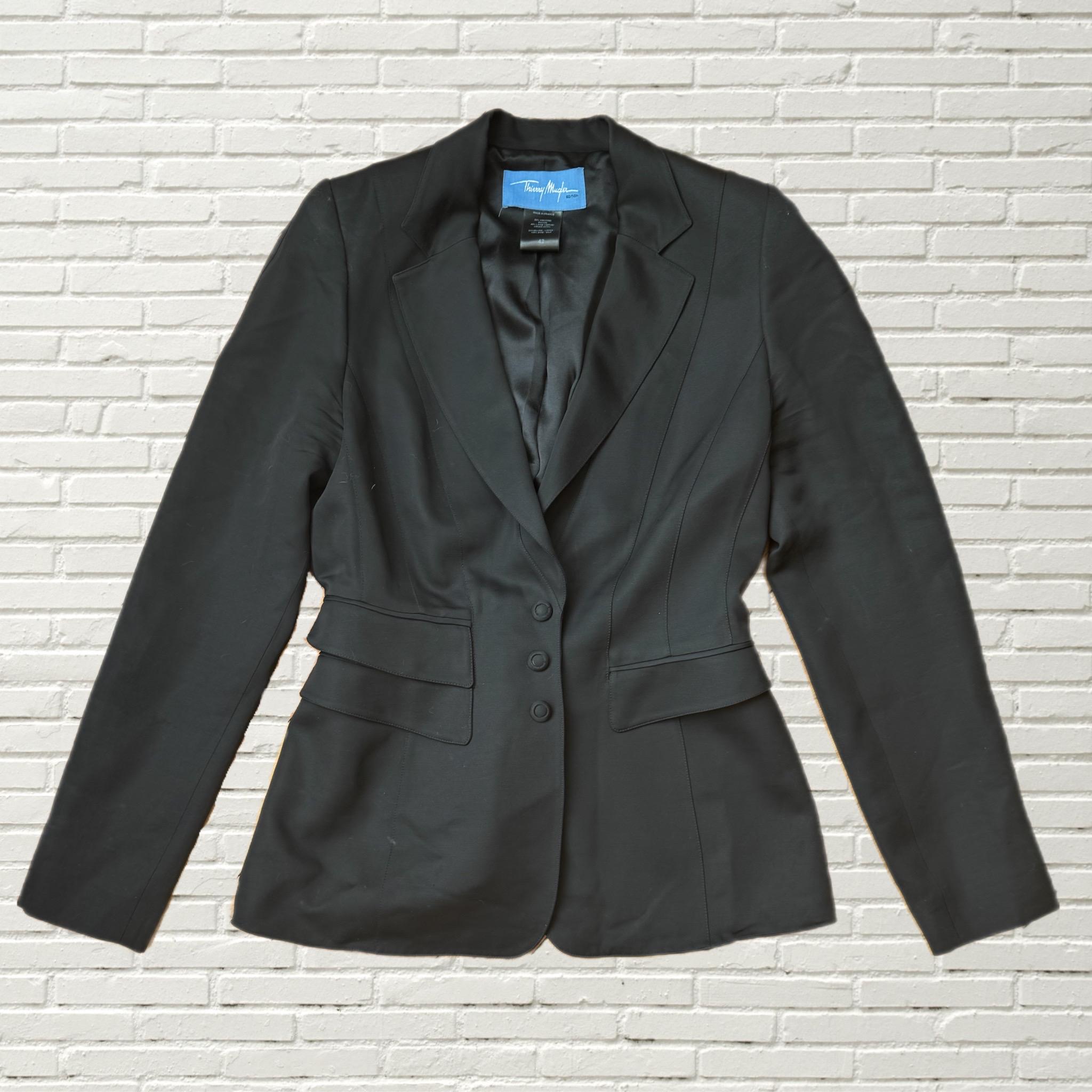 フランス　ティエリーミュグレー　チェック柄テーラードジャケット Mugler jacket - Etsy 日本