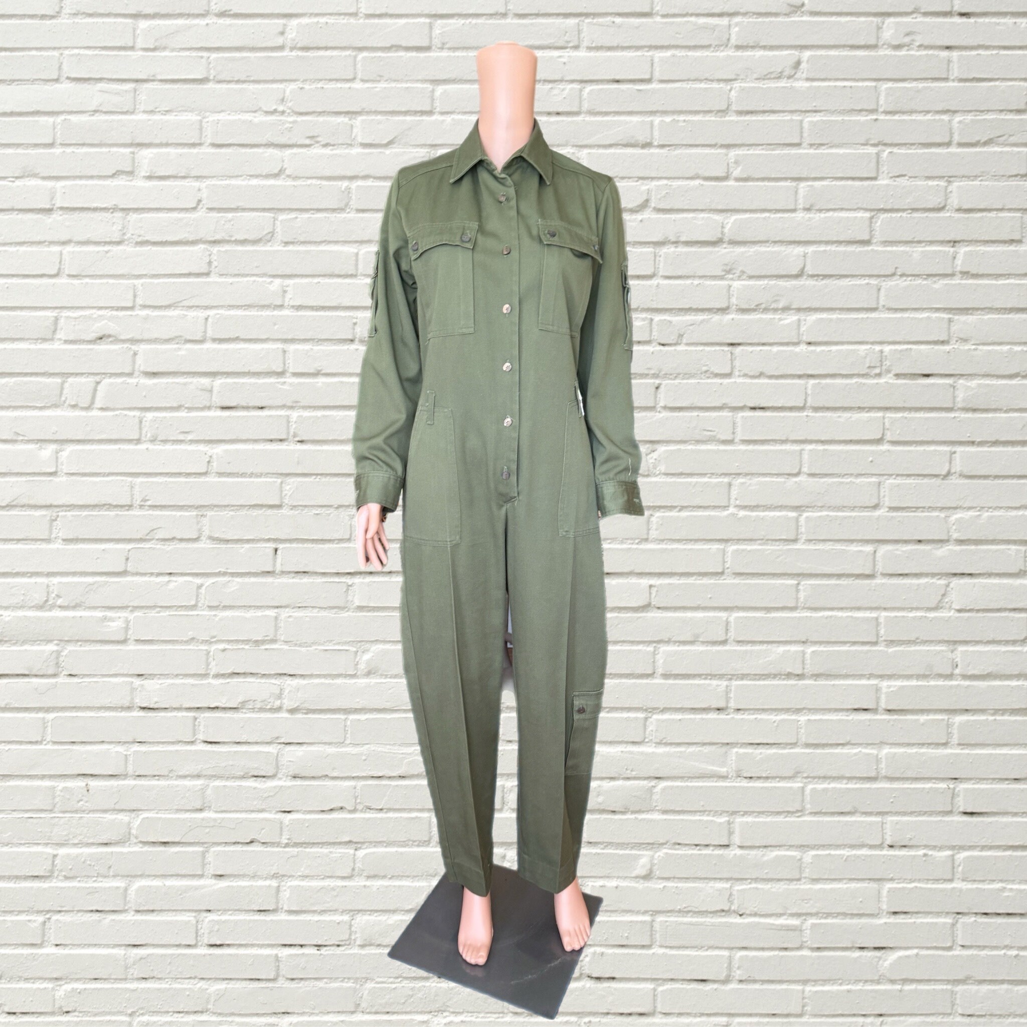 Button Fly Jumpsuit - Etsy