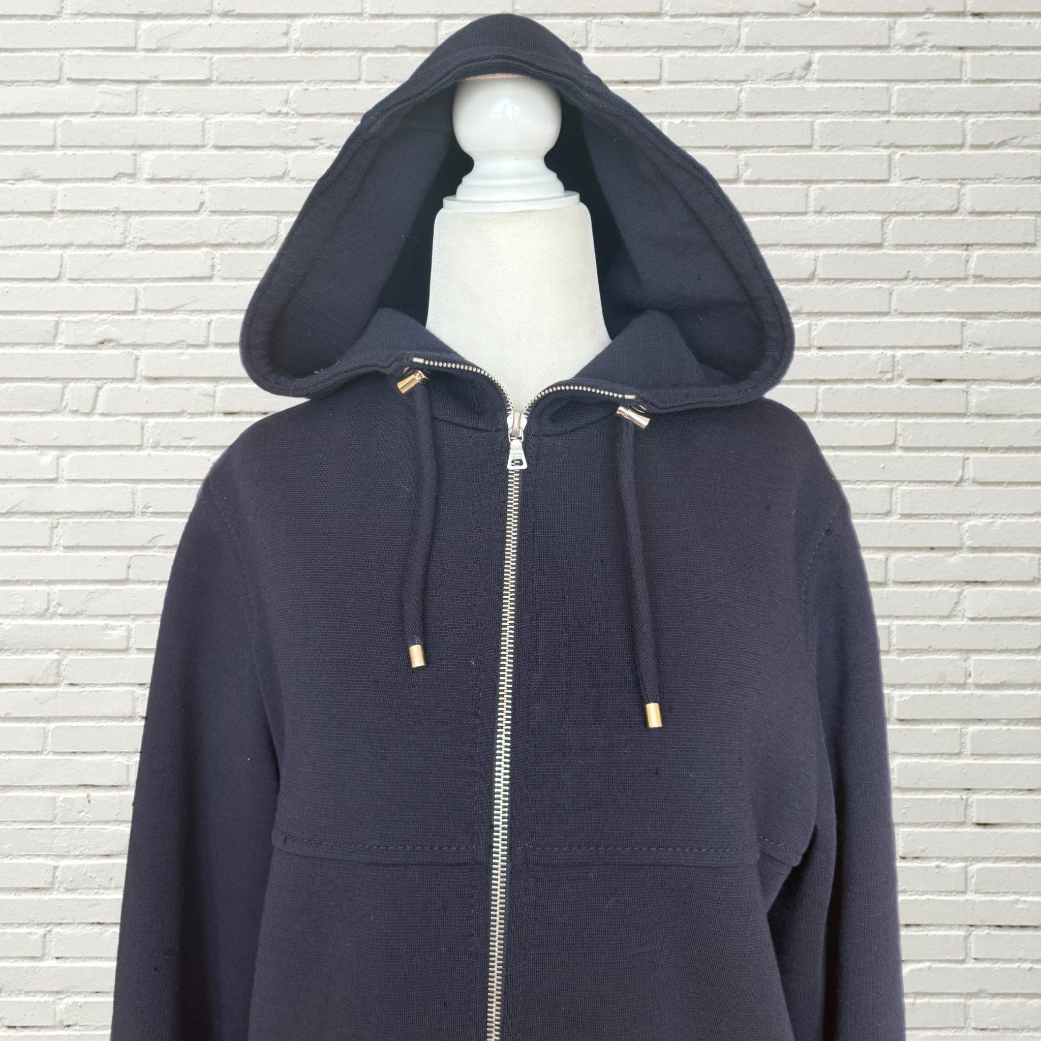 ジャケット・アウター 90s PRADA wool zip up hoodie dark gray 23031423_53111904_600.jpg