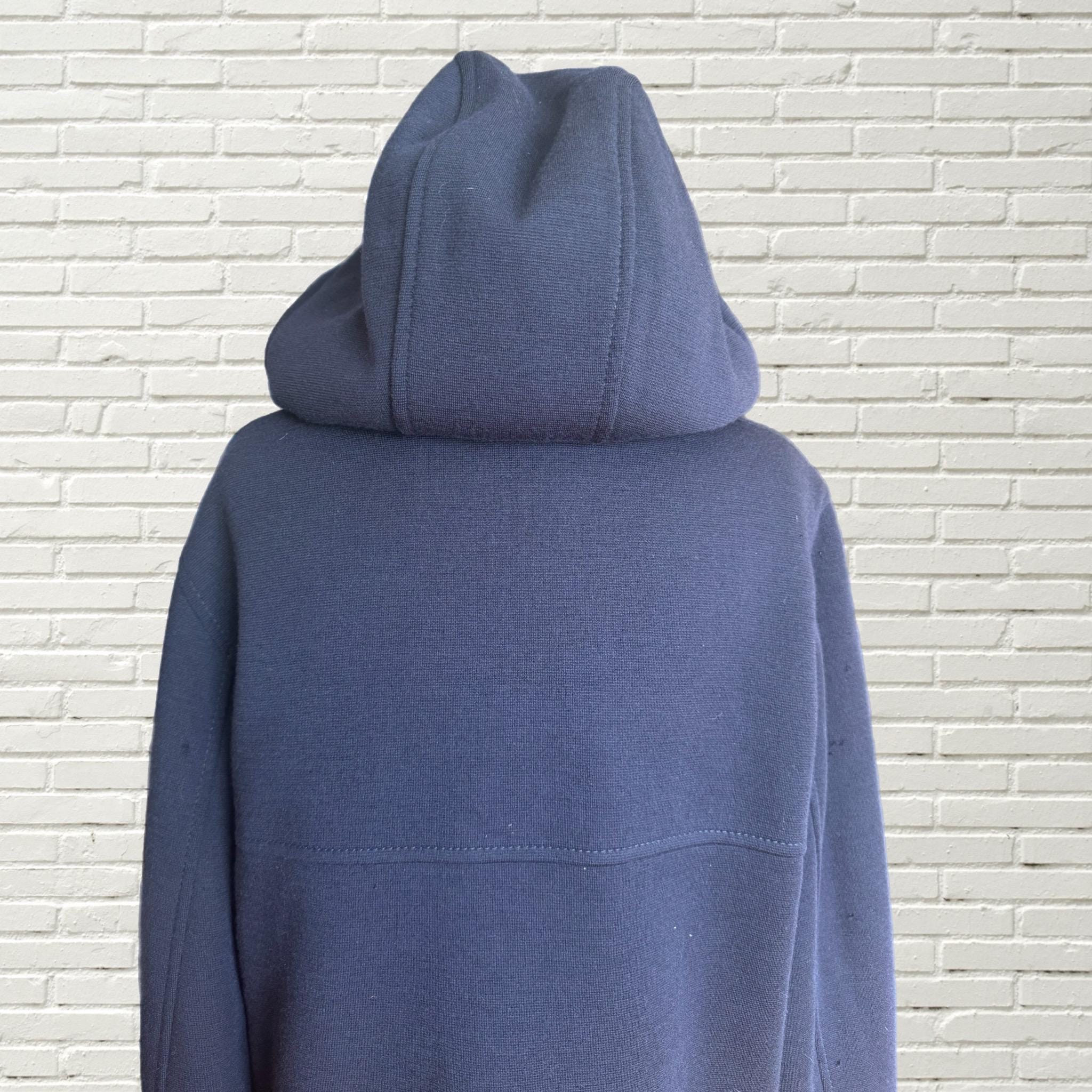 ジャケット・アウター 90s PRADA wool zip up hoodie dark gray Vintage Prada Sport Ninja Hood Full Zip Jacket Wool AW 99