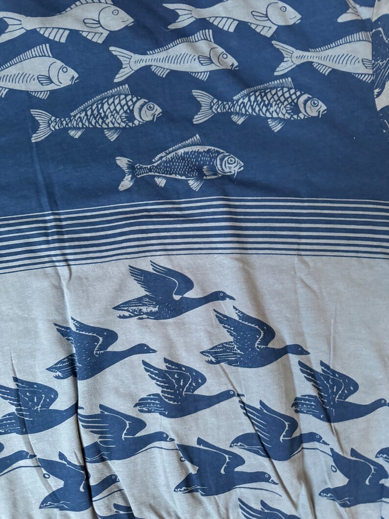 Maglietta Gildan Softstyle Con Stampa Sky And Water Escher, Unisex, Cotone Premium