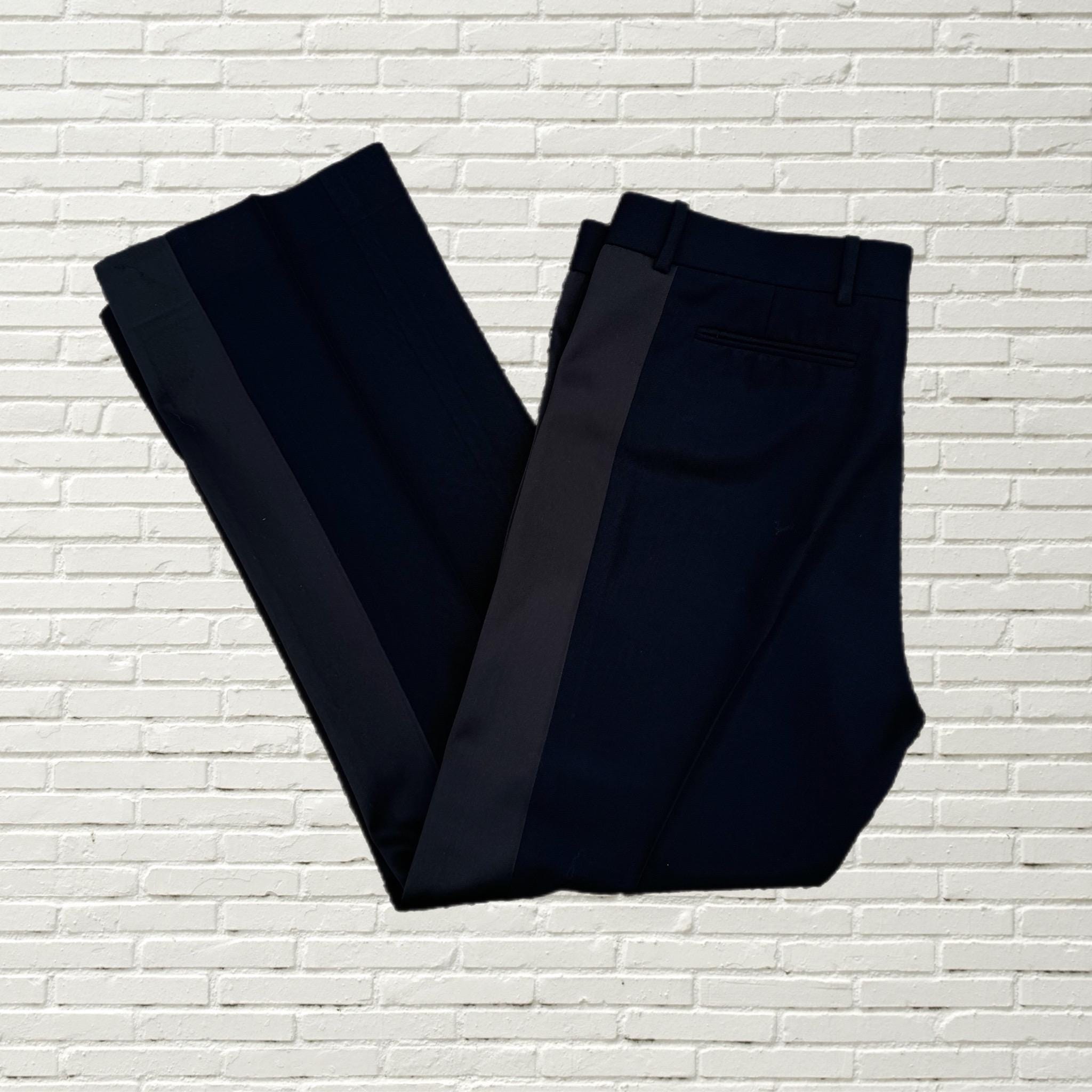 【セリーヌ・CELINE】TROUSER Celine // Wool Stripe Trouser – VSP Consignment