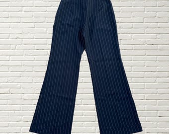 80s stripe slacks 裏原 y2k アーカイブ Women Y2K Striped Flare Pants Low Rise Vintage Aesthetic
