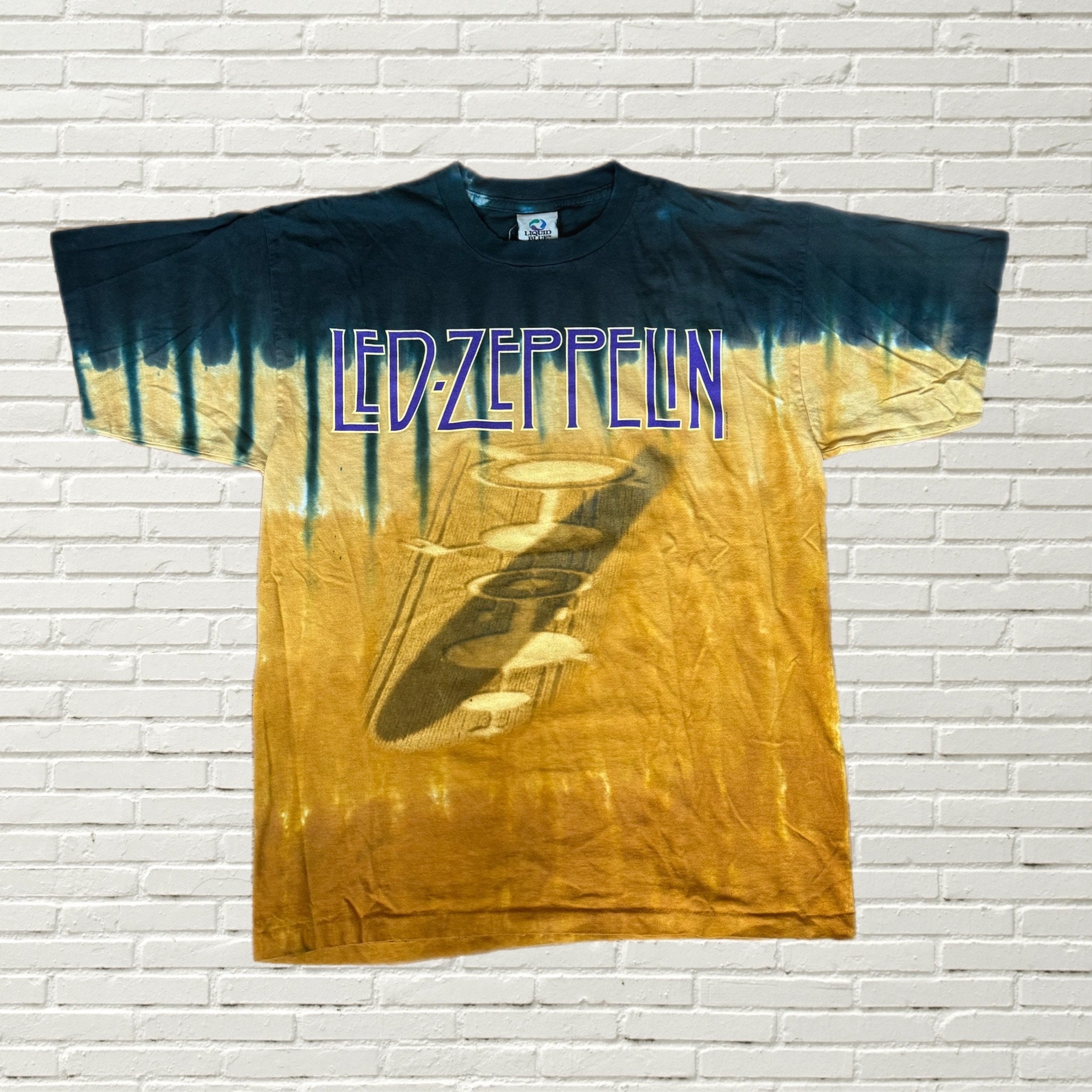 レッドツェッペリン tシャツ リキッドブルー 3XL タイダイ柄 バンドT 古着 楽天市場】レッド・ツェッペリン LED ZEPPELIN 正規品 tシャツ
