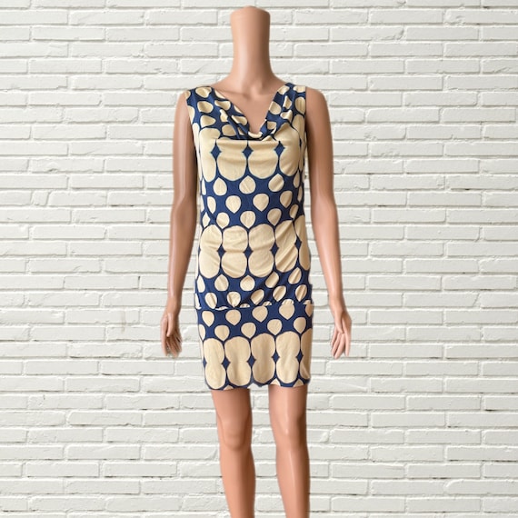 vintage Y2K Diane Von Furstenberg Silk Mini Dress… - image 1