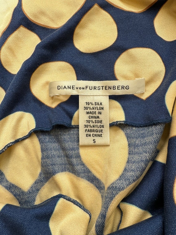 vintage Y2K Diane Von Furstenberg Silk Mini Dress… - image 6