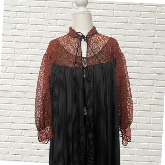 Vintage 40s Barbizon Peignoir Robe and Maxi Slip … - image 6