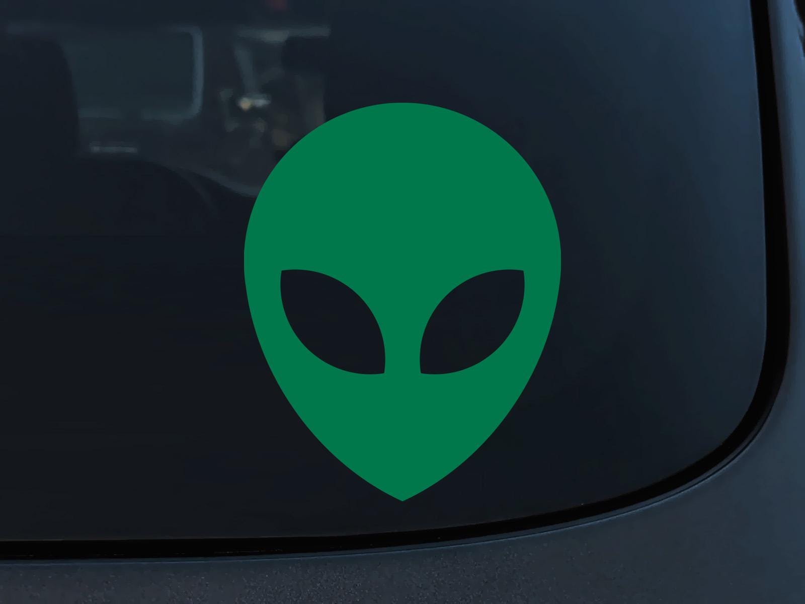 Alien Head Vinyl Decal: UFO ET Car Sticker