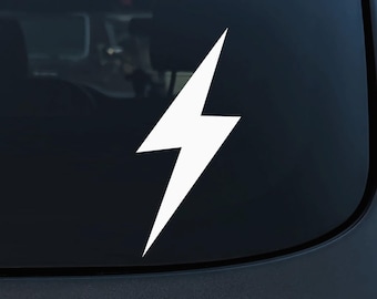 Lightning Bolt Electric Flash High Voltage Racing Symbol Vinyl Decal Car Window Sticker