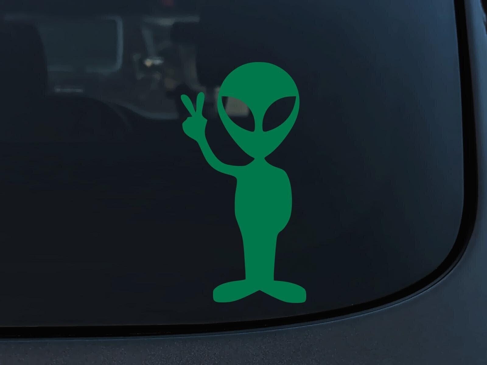 thumbnail image 2 of 3D Alien Car Window Decal – Self-Adhesive PVC Vinyl – Racing Theme 2 of 4