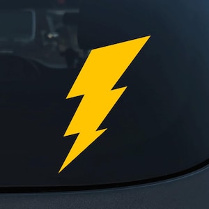 Lightning Bolt Car Decal: Electric Flash Vinyl Sticker