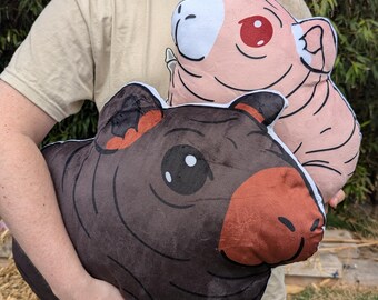 Skinny Pig Plush Pillow: Hairless Guinea Pig, 5 Piggies available