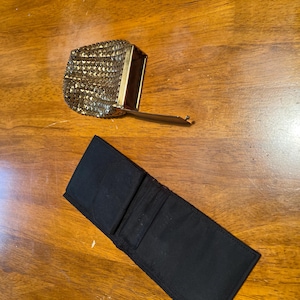1950’s Gold mesh cigarette case and wallet