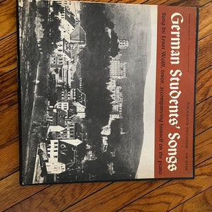German Students’ Songs vintage vinyl album