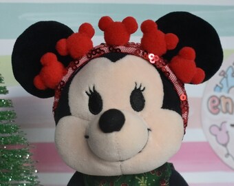 red mouse head pompom headband for NuiMOs