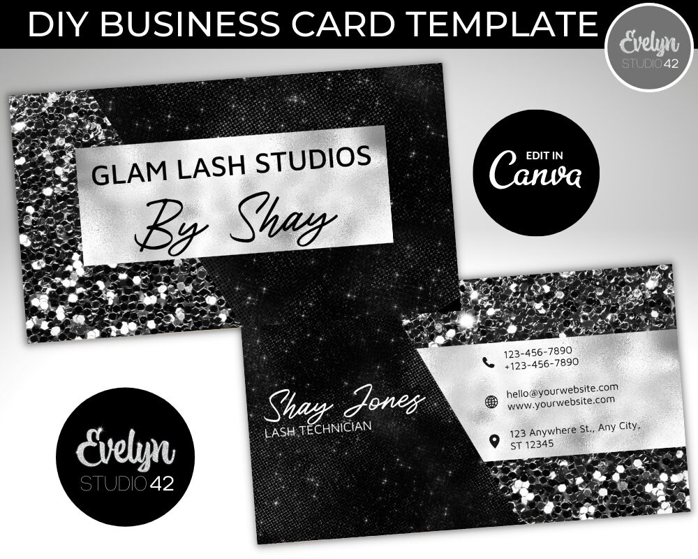 DIY Business Card Template, Business Card Template, Business Card ...