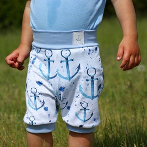 Children&#39;s summer trousers and play trousers size 56 - 146 sewing instructions and pattern
