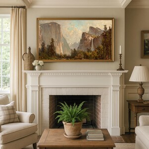 Yosemite Half Dome Vintage Art, National Park Art for Samsung Frame TV (Digital Download) image 3