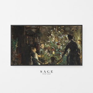Samsung Frame TV Christmas Art,