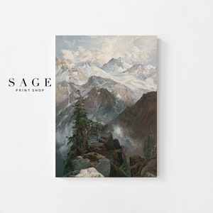 Sierra Nevada Vintage Print, Nationalpark Wandkunst, PRINTABLE, 137