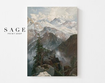 アルバート・ビアスタットによるカリフォルニア州のシエラネバダ山脈
