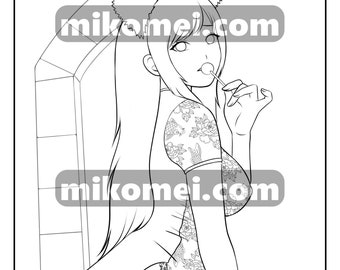 Sexy Coloring Page Etsy