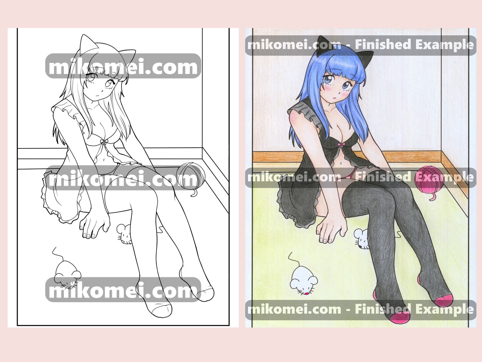 Sexy Cosplay Anime Girls Coloring Book : 30-Page PDF | Etsy